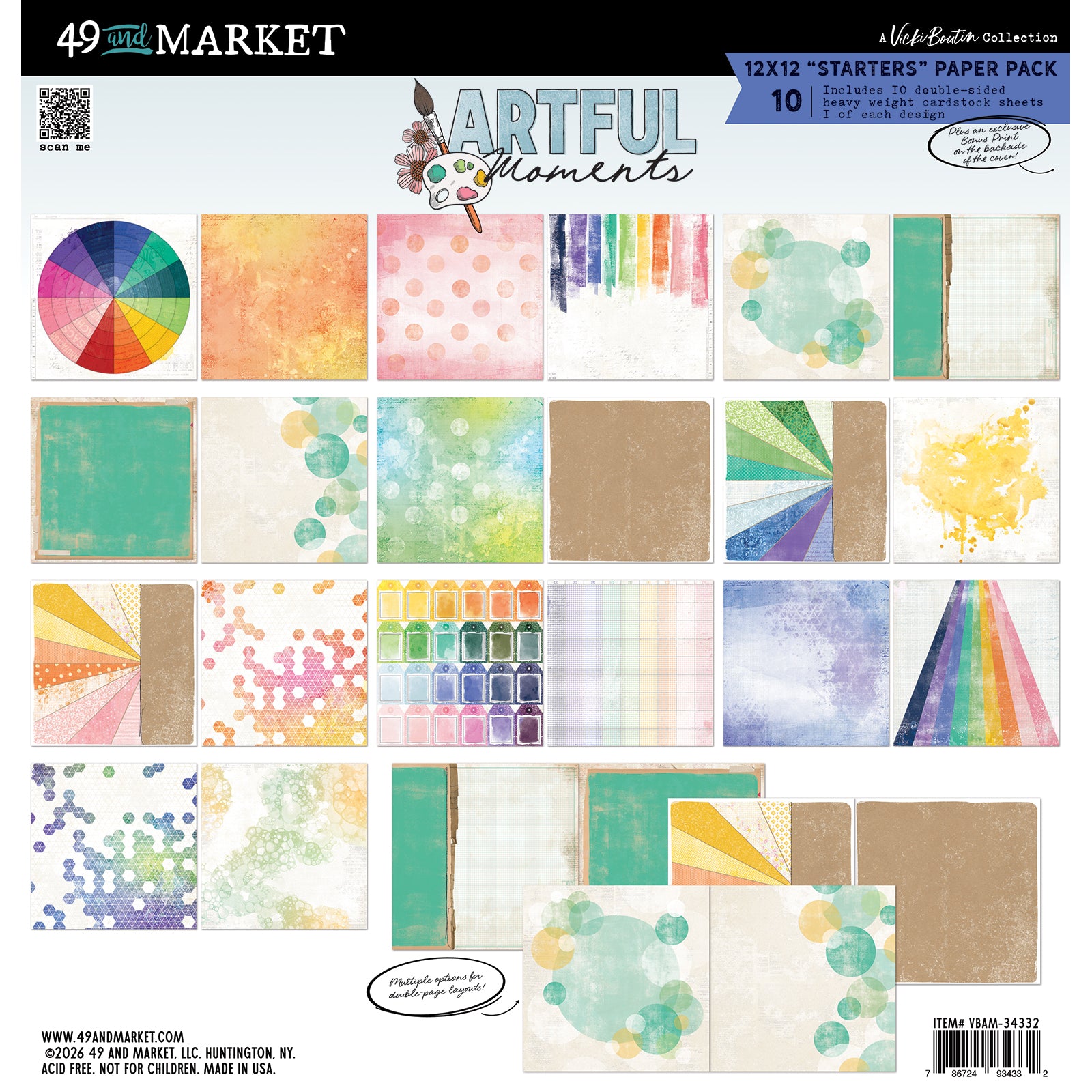 49 & Market Artful Moments 12x12 Starters Collection Pack